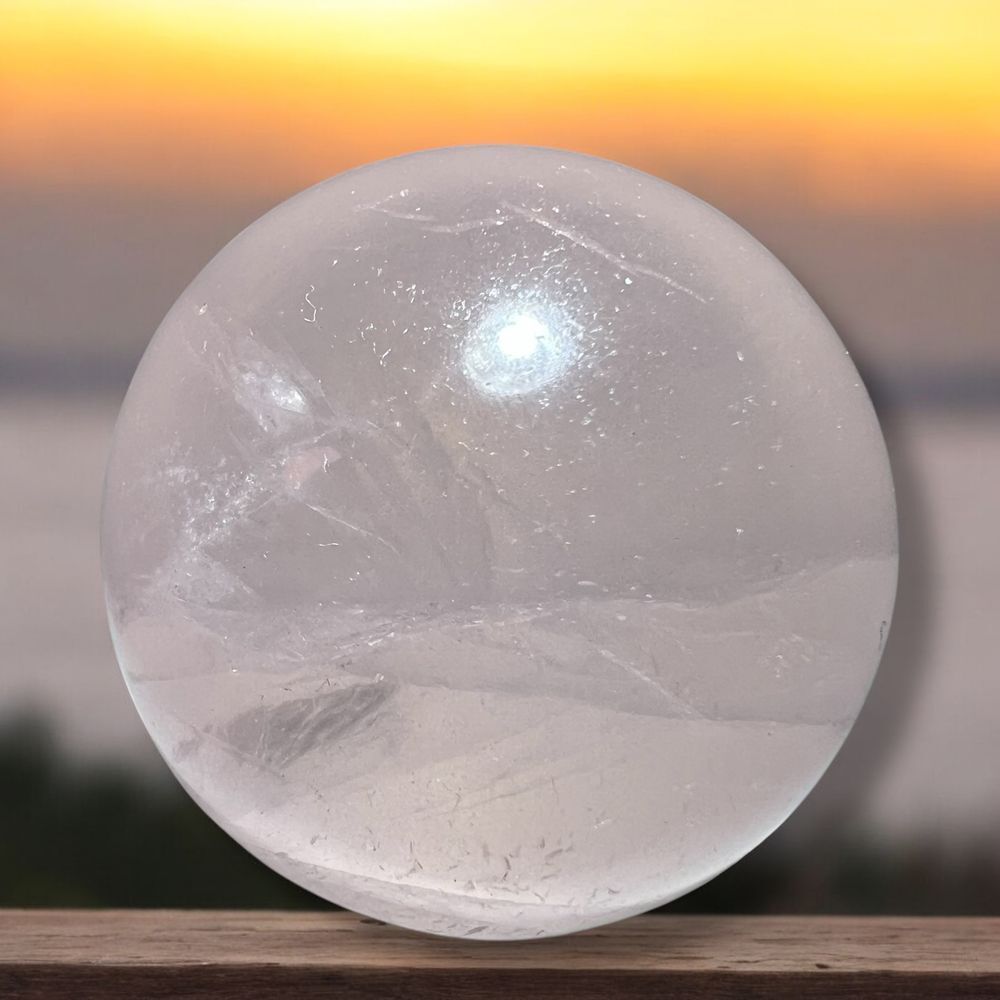 Rose Quartz Crystal‎ Meditation Sphere